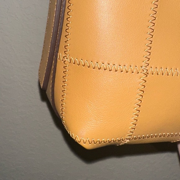 Coachtopia Alter/Ego Shoulder Bag In Checkerboard Upcrafted Leather Honey Brown - Picture 8 of 8